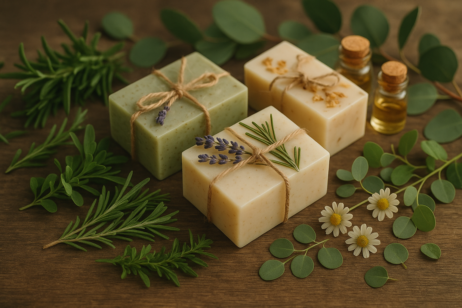 herbal soap theme