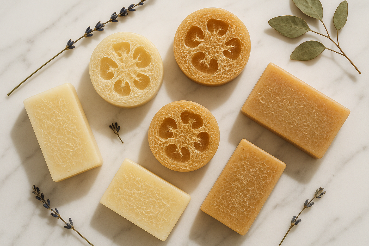 Loofah soaps